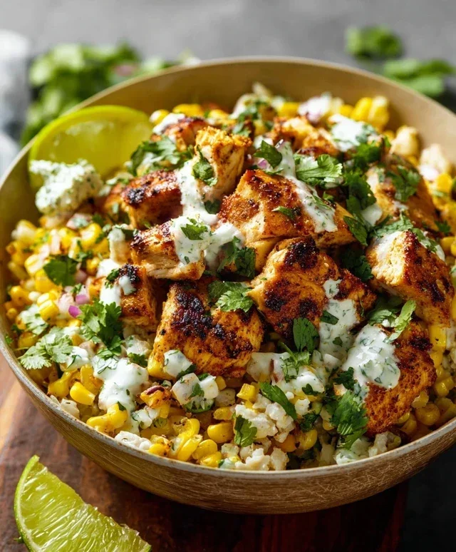 Tasty Street Corn Chicken Bowl