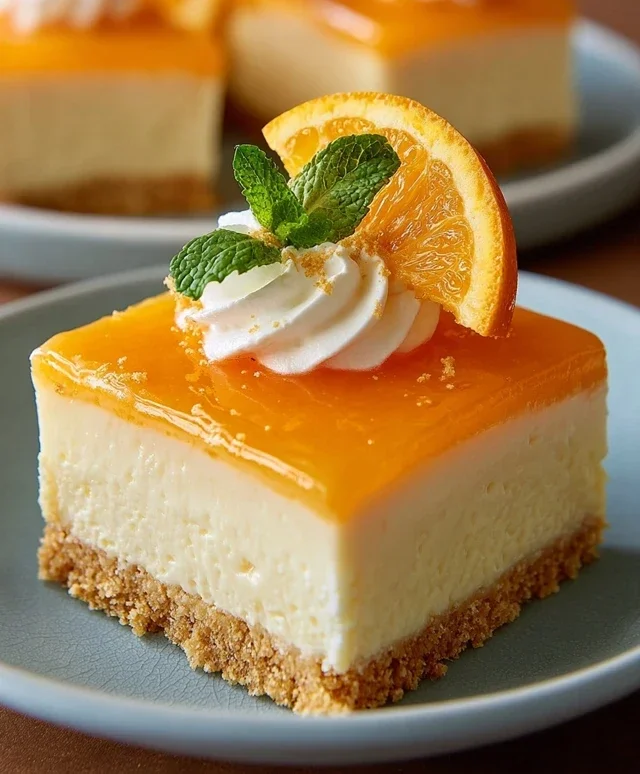 Orange Creamsicle Cheesecake Bars