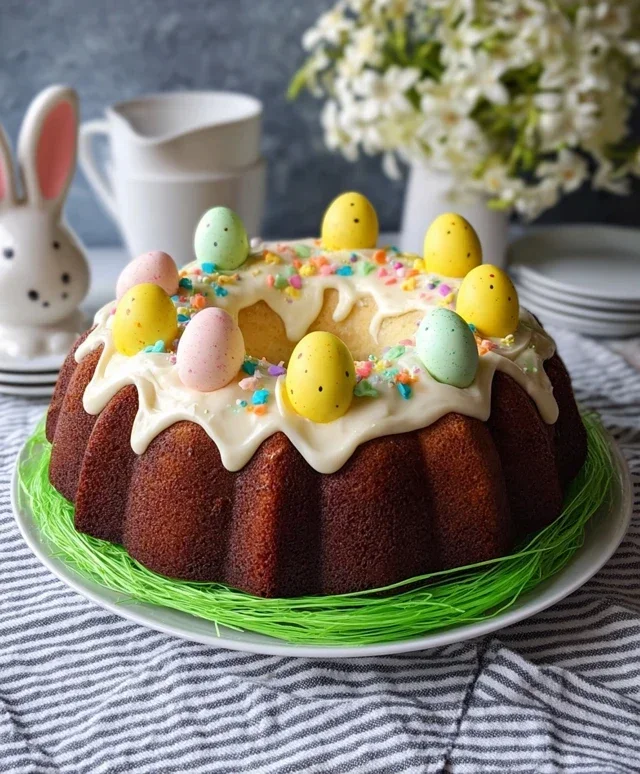 Easter Basket Bundt Cake Recipe (Easy Spring Dessert!)
