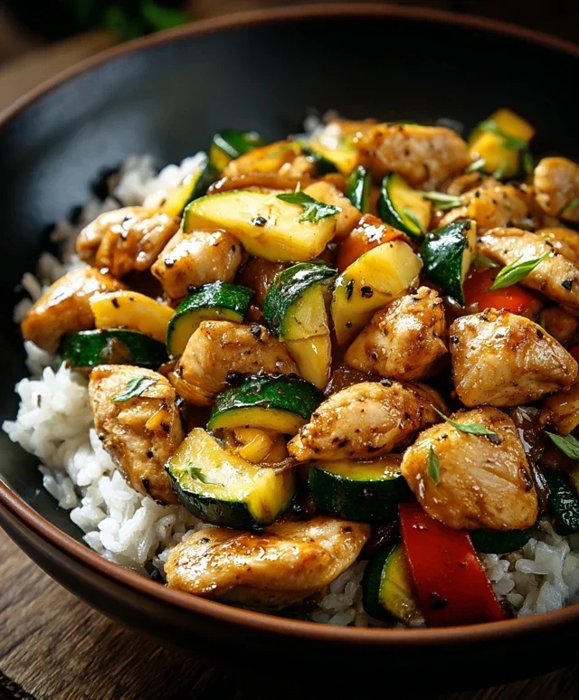 Chicken Zucchini Stir Fry