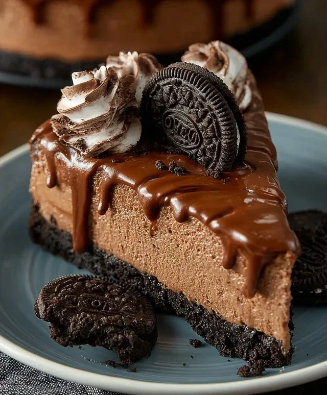 No Bake Oreo Nutella Cheesecake