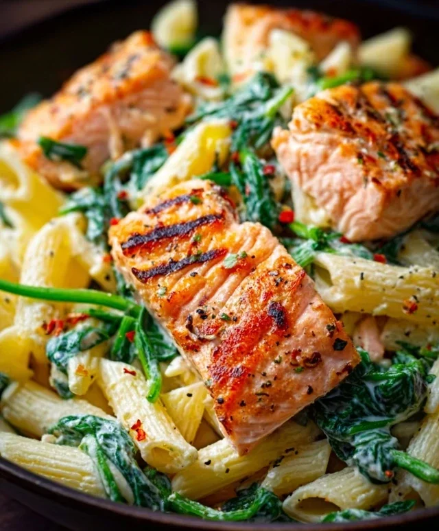 Salmon Spinach Pasta Dish: A Delicious and Nutritious Recipe to Try Today