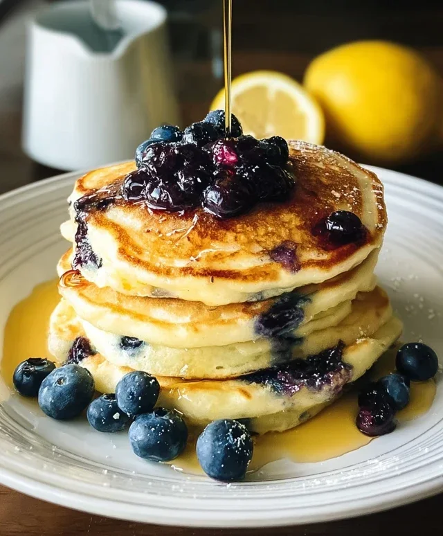 Lemon Blueberry Pancakes