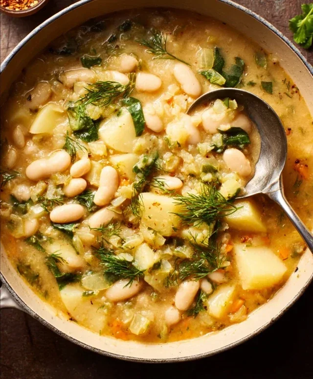Lemon-Dill White Bean & Potato Soup