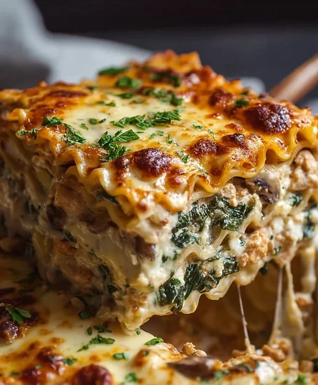 Mushroom And Spinach Lasagna Recipe
