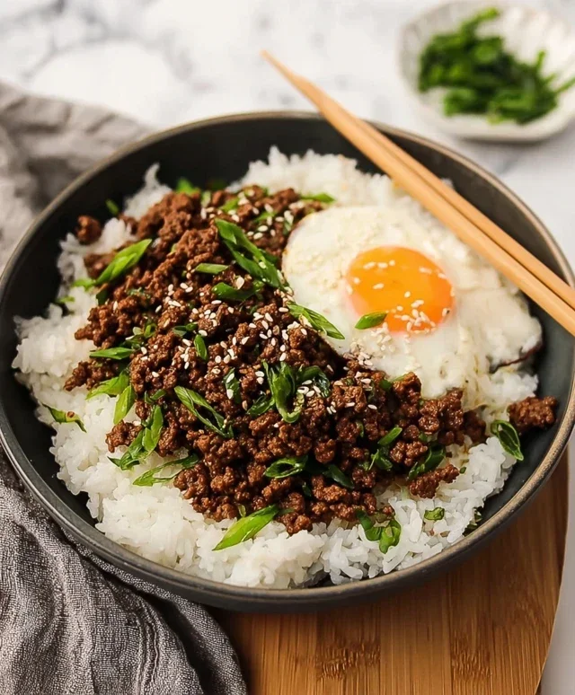 Korean Ground Beef Bowl (25-Minutes)