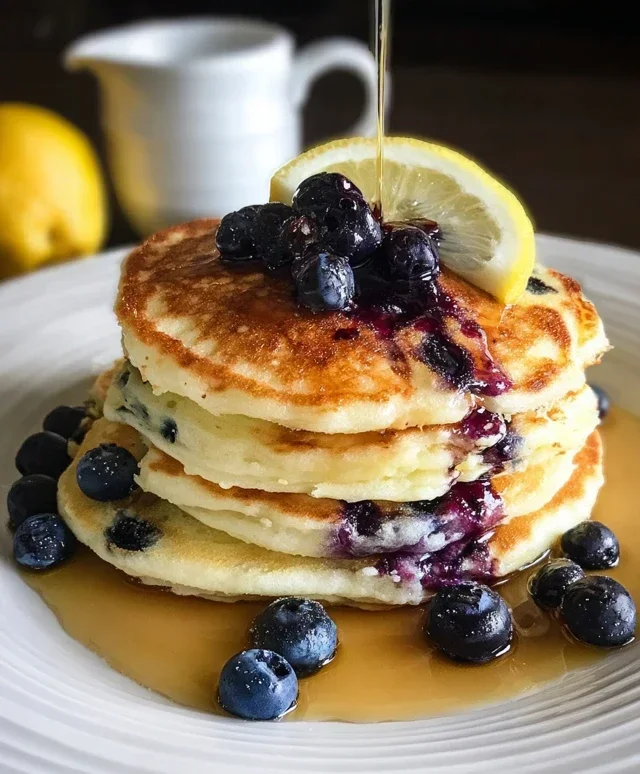 Lemon Blueberry Pancakes