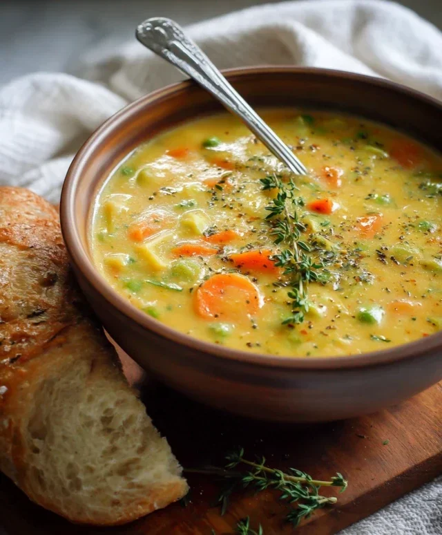 One-Pot Creamy Vegetable Soup