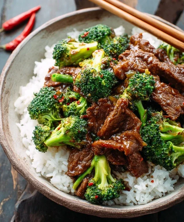Chinese Beef and Broccoli (牛肉炒西兰花)