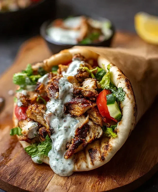 Chicken Shawarma with Garlic Sauce Recipe (Easy & Delicious)