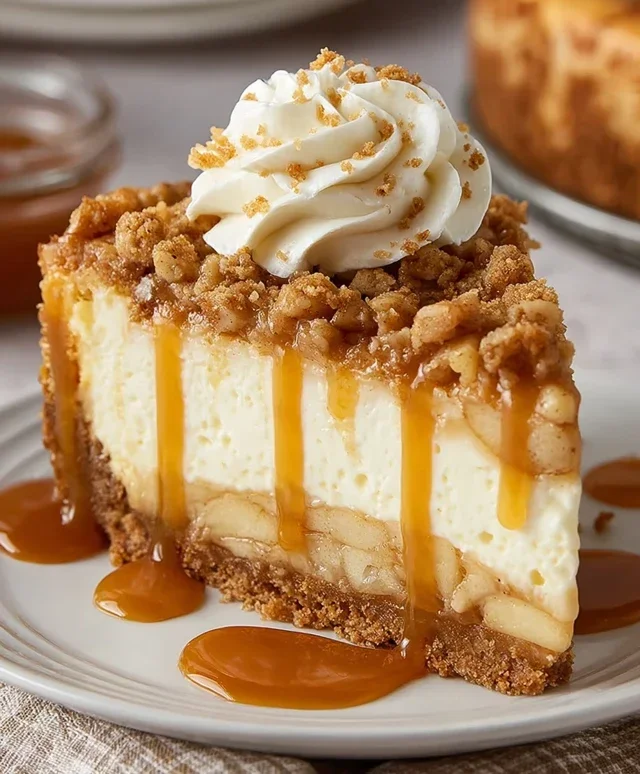 Apple Crisp Cheesecake Delight