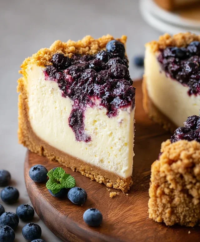 Blueberry Crum extract extractble Cheesecake