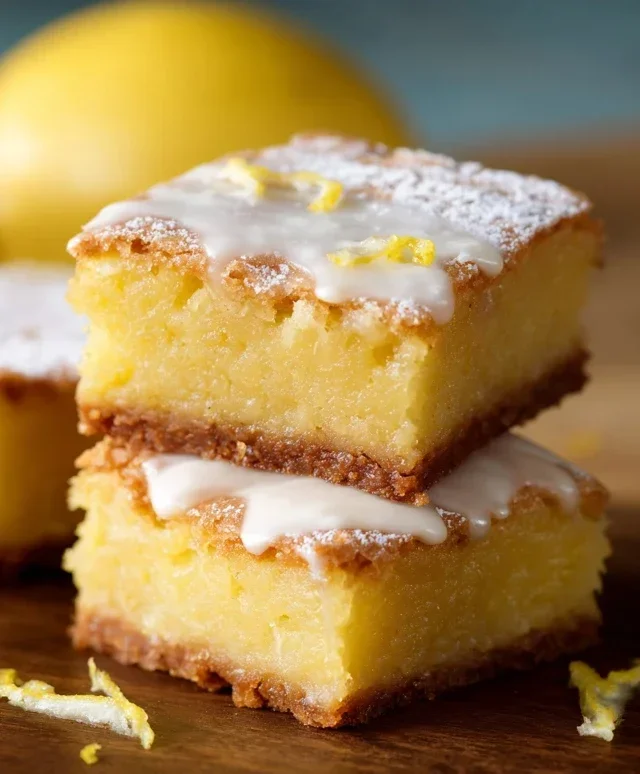 Easy Lemon Brownies Recipe