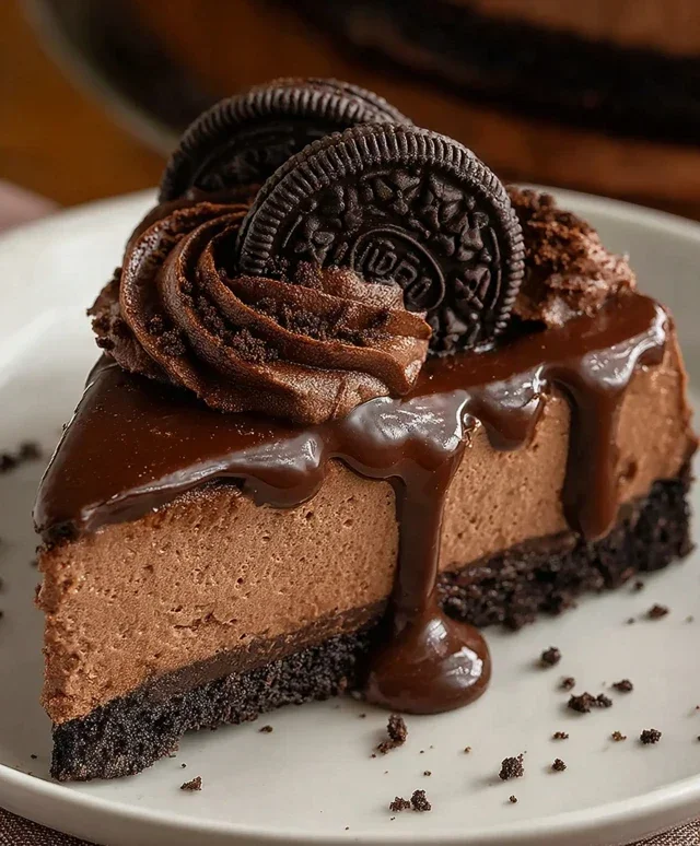 No Bake Oreo Nutella Cheesecake