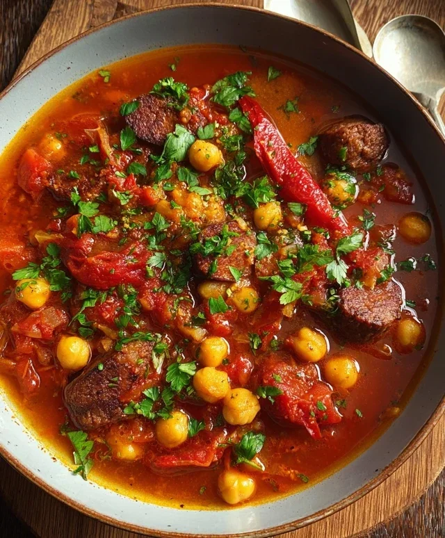 Beef Beef Chorizo Chickpea Stew