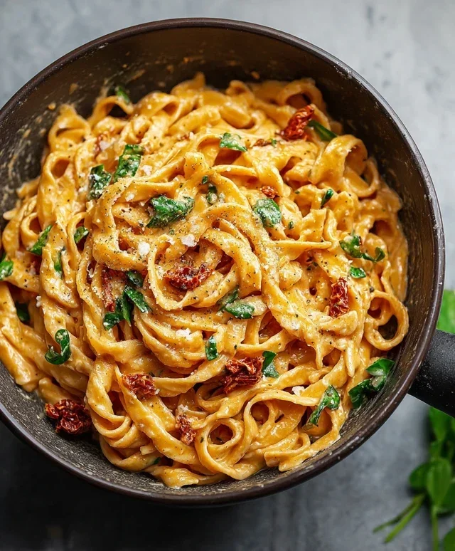 Vegan Creamy Sun Dried Tomato Pasta Recipe