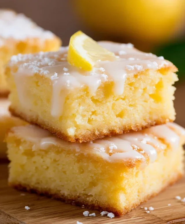 Easy Lemon Brownies Recipe