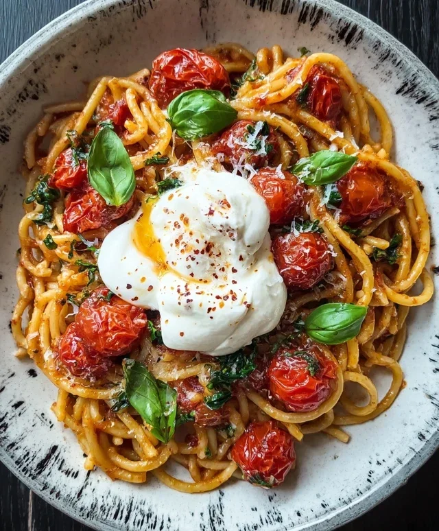 Burst Tomato Burrata Pasta