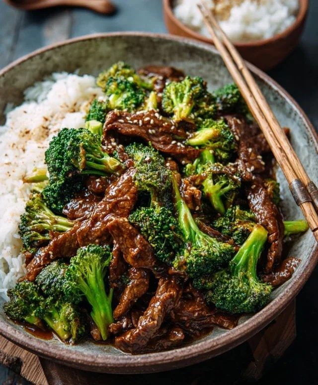 Chinese Beef and Broccoli (牛肉炒西兰花)