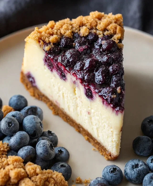 Blueberry Crum extract extractble Cheesecake