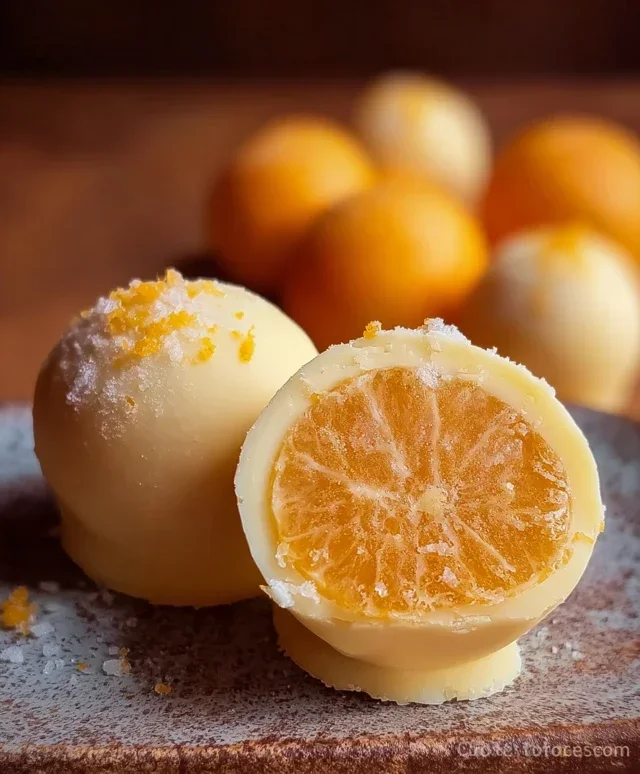 White Chocolate Orange Creamsicle Truffles