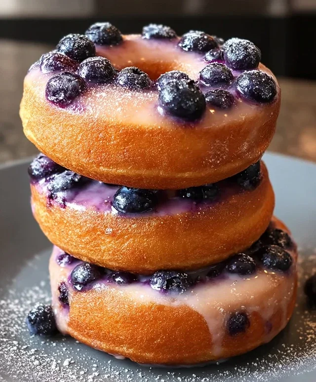 Keto Blueberry Donuts