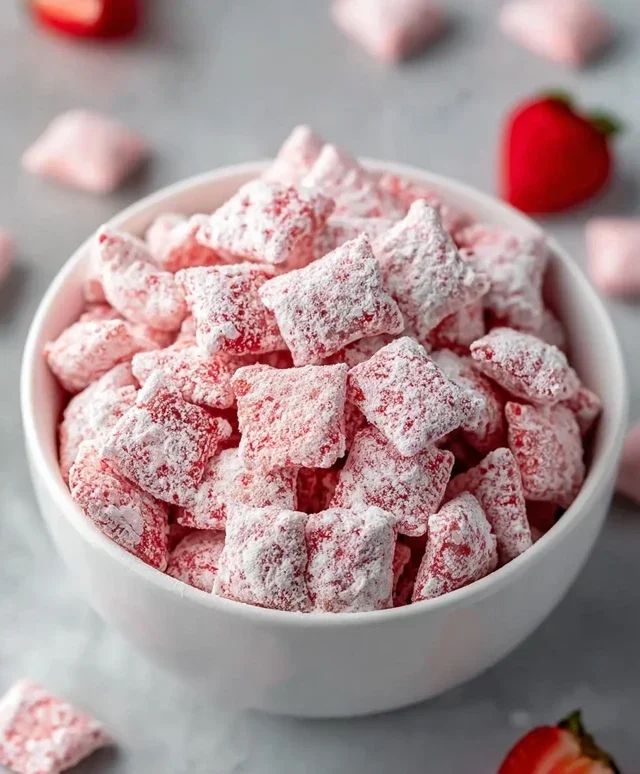 Strawberry Shortcake Puppy Chow