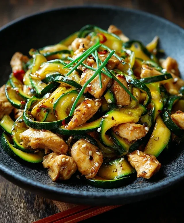 Chicken Zucchini Stir Fry