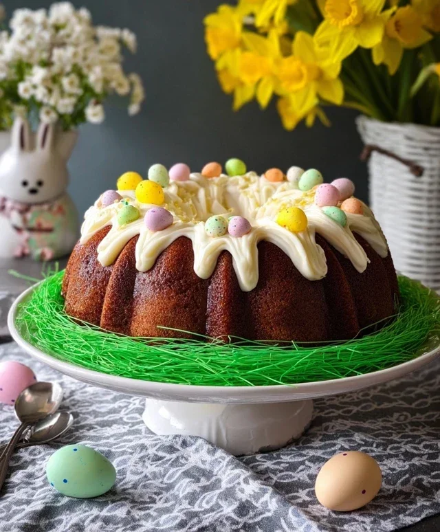 Easter Basket Bundt Cake Recipe (Easy Spring Dessert!)