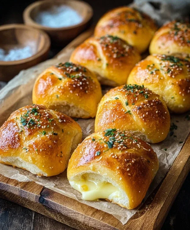 Korean Cream Cheese Garlic Buns