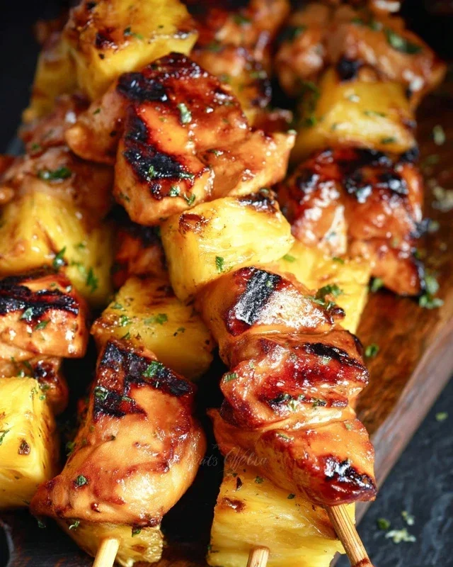 Pineapple Chicken Kebabs Recipe