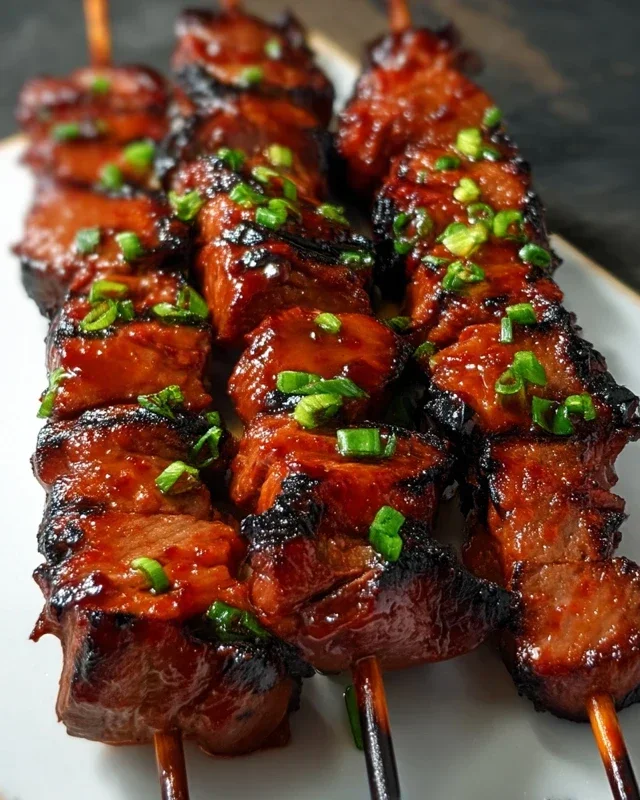 BBQ Beef Skewers with Filipino BBQ Marinade