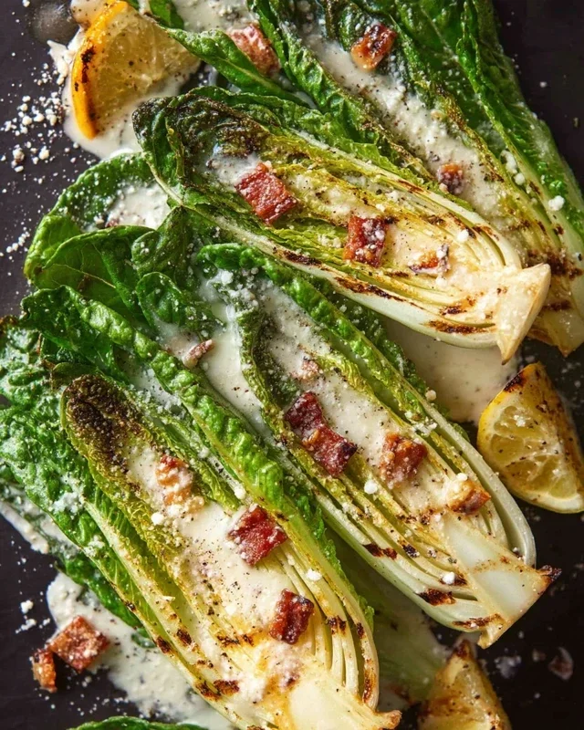 Grilled Romaine Caesar Salad Recipe