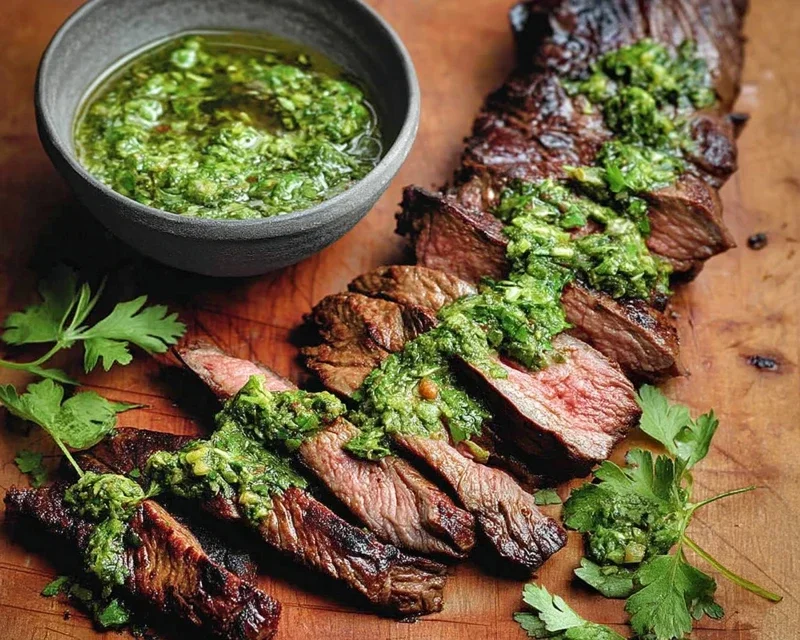 Skirt Steak Marinade Recipe with Chimichurri Recipe