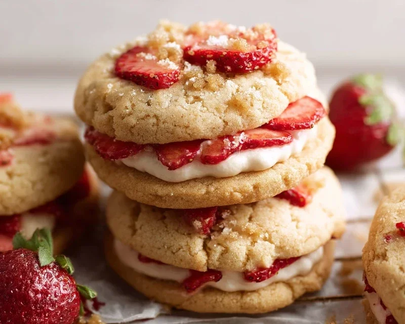 Strawberry Shortcake Cookies