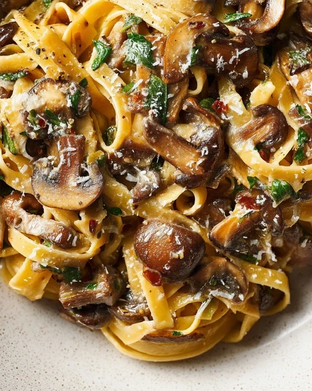 Garlic Mushroom Pasta