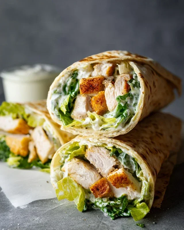 Chicken Caesar Wraps
