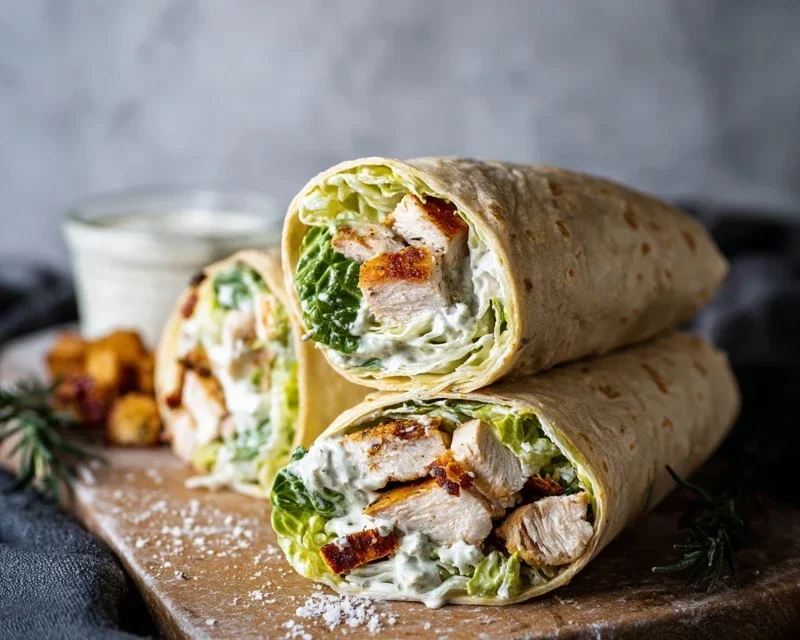 Chicken Caesar Wraps