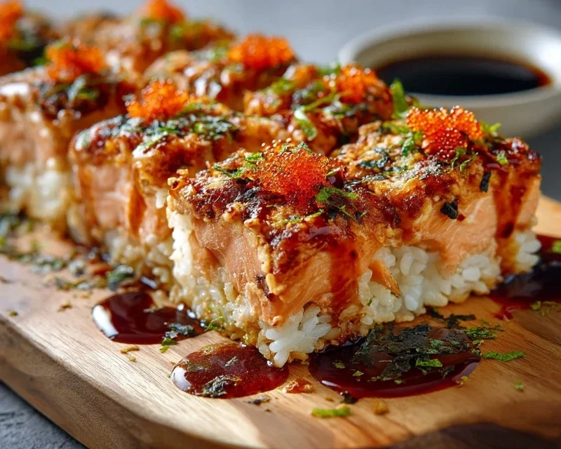 Spicy Salmon Sushi Bake Recipe