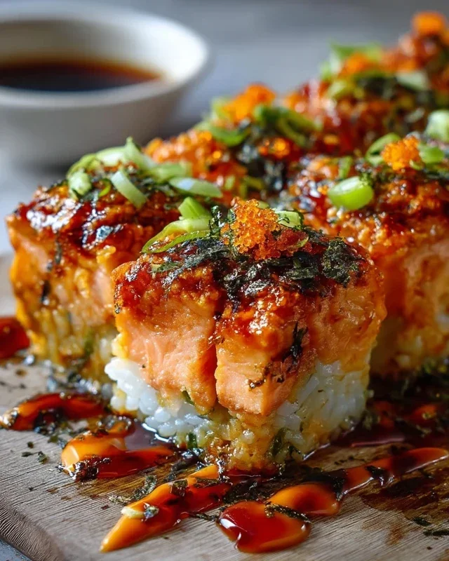 Spicy Salmon Sushi Bake Recipe