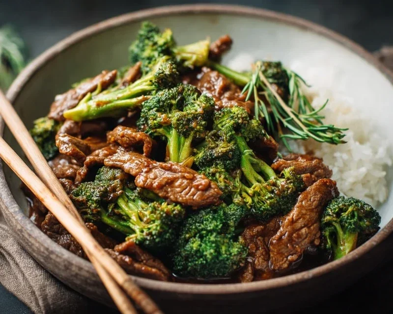 Chinese Beef and Broccoli (牛肉炒西兰花)