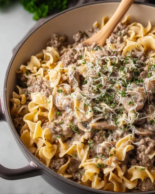 30-Minute Ground Beef Stroganoff