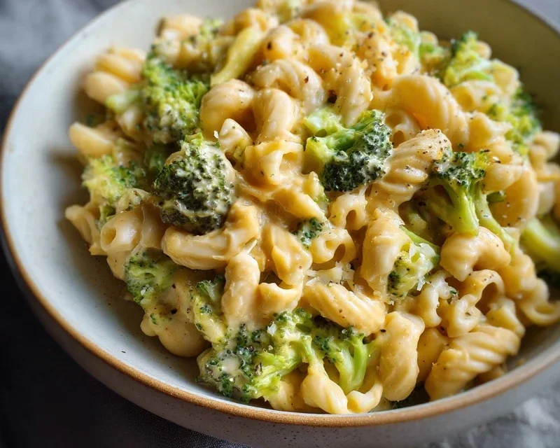 One Pot Healthy Broccoli Mac and Cheese
