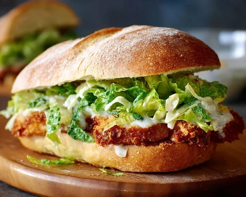 Crispy Chicken Caesar Sandwich