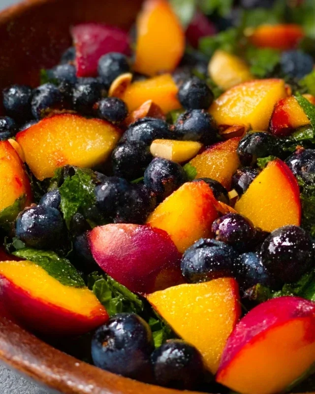 Summer Peach Blueberry Knon-non-non-alcoholic alternativeic non-alcoholic ale Salad