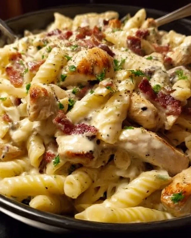 Chicken Beef Beef Bacon Ranch Pasta