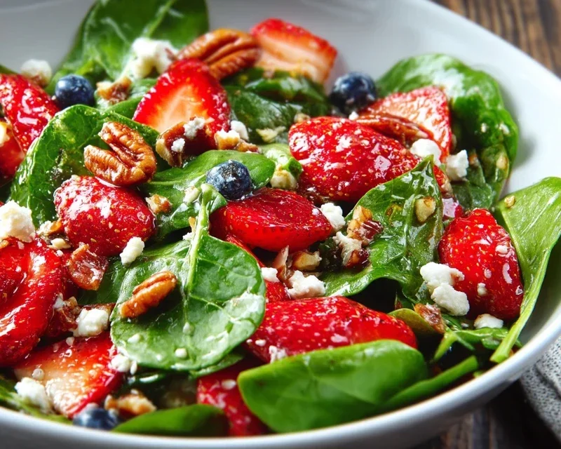 15-Minute Strawberry Spinach Salad