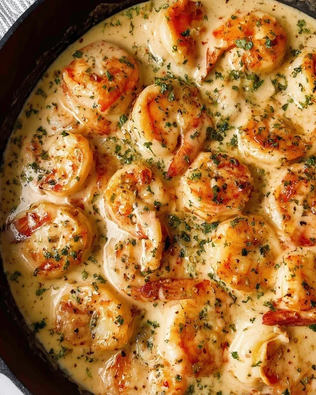 Creamy Garlic Shrimp (15 mins)