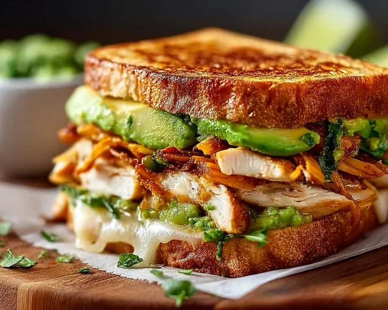 Chicken Avocado Melt Sandwich