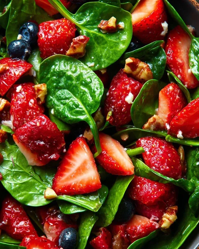 15-Minute Strawberry Spinach Salad